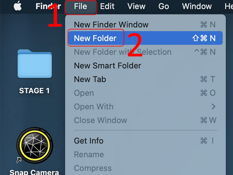 Tạo thư mục mới trên File